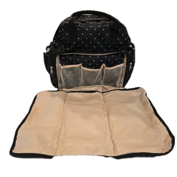 Chuntiani Black w White Polka Dots - Diaper bag - Picture 4 of 15